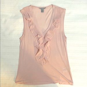 H&M Blush Sleeveless V-Neck Blouse